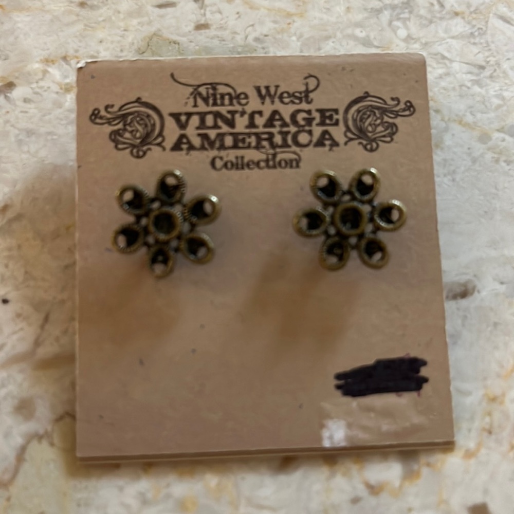 Nine West Vintage Metal America Collection Nickel Safe Earrings